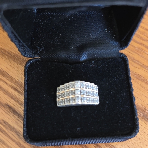 925 10k Ring - Etsy Elegant Silver and Gold Ring 925/ 10k/ Stamped 925  Sz 7.0 .